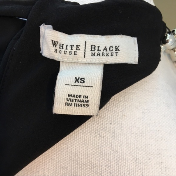 White House Black Market Gold Bead tie Neck - Picture 4 of 7